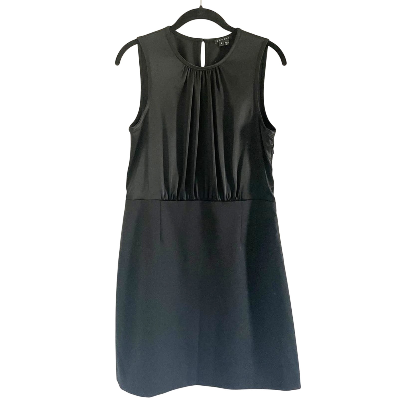 Theory Black Sleeveless Mini Dress